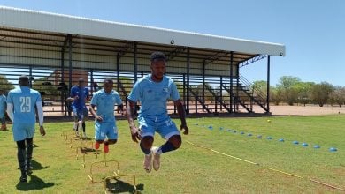 Keletso Makgalwa during training session at Upington City