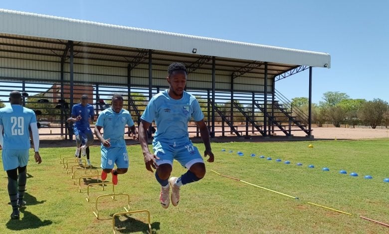 Keletso Makgalwa during training session at Upington City