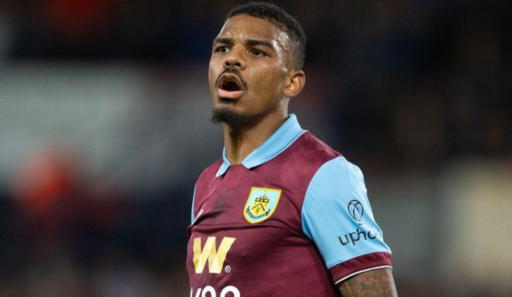 Lyle Foster in action for Burnley in Premier League