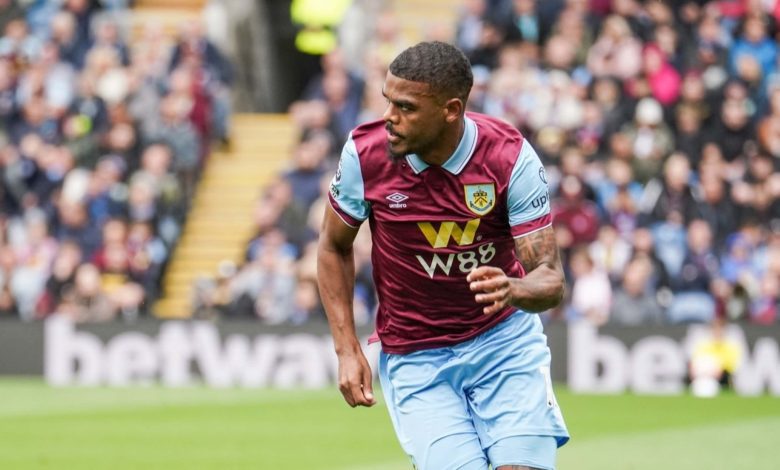 Lyle Foster in action for Burnley in the Premier League