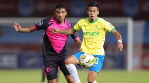DStv Premiership clash between Mamelodi Sundowns and Cape Town Spurs.