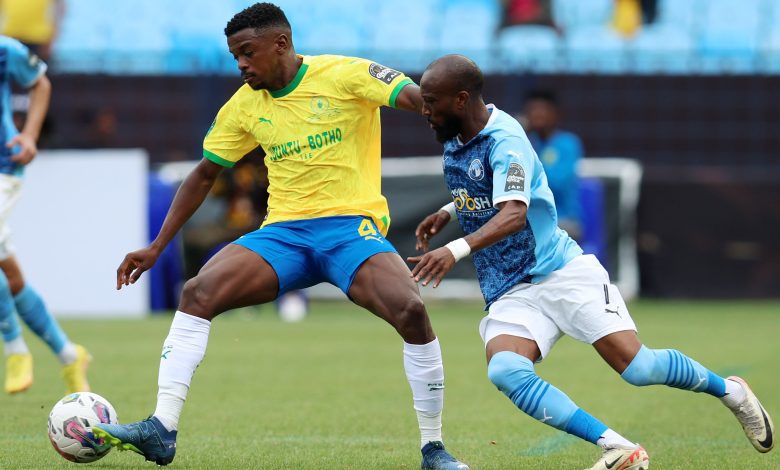 CAF Champions League group stage clash between Mamelodi Sundowns and Pyramids.