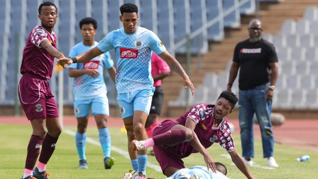 DStv Premiership clash between Moroka Swallows and SuperSport United.