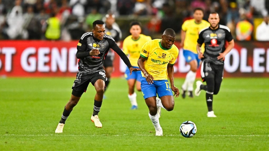 Orlando Pirates against Mamelodi Sundowns in the MTN8