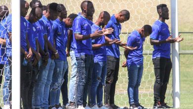 Pretoria Callies players doing a pitch inspection before a game