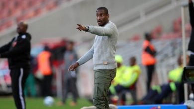 Rulani Mokwena giving instruction on the sidelines during a match