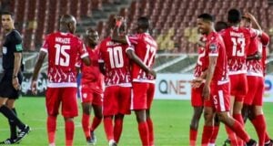Sekhukhune United in action in the in the in the CAF Confederation cup