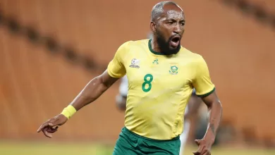 Sibongiseni 'Ox' Mthethwa’ of Kaizer Chiefs in action for Bafana Bafana