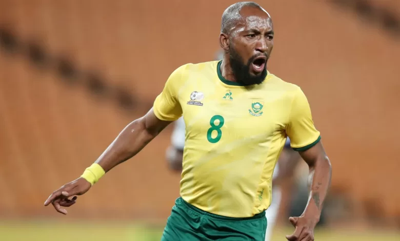 Sibongiseni 'Ox' Mthethwa’ of Kaizer Chiefs in action for Bafana Bafana