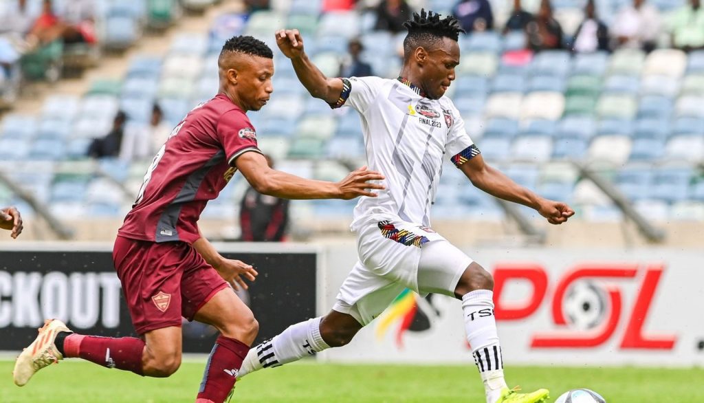 TS Galaxy and Stellenbosch FC in the Carling Knockout Cup