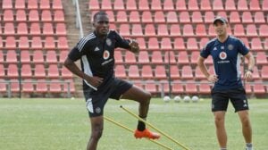 Souaibou marou at training with Orlando Pirates