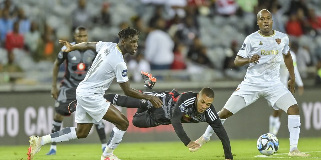 Stellenbosch FC in action against Orlando Pirates in the DStv Premiership