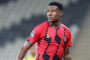 Thamsanqa Gabuza in action for TS Galaxy in the DStv Premiership