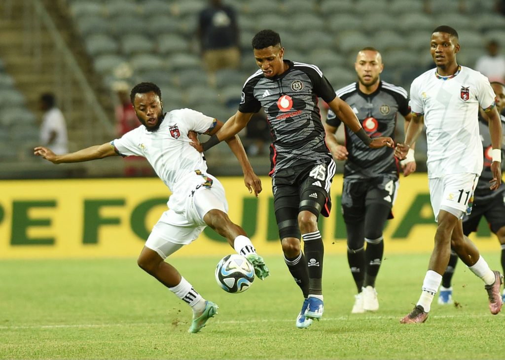 Vincent Pule in action for Orlando Pirates in the DStv Premiership