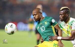 Bafana Bafana in action at AFCON against Mali