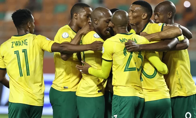 Bafana Bafana players showing unity at AFCON