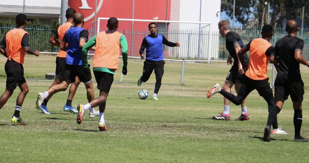 Boitumelo Radiopane at Cape Town Spurs training session
