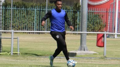 Boitumelo Radiopane during Cape Town Spurs training session