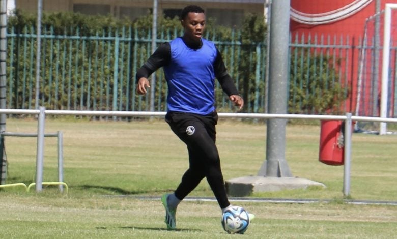 Boitumelo Radiopane during Cape Town Spurs training session