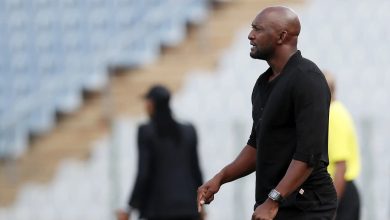 Collin Benjamin on the sidelines during Namibia match