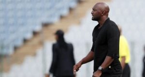 Collin Benjamin on the sidelines during Namibia match