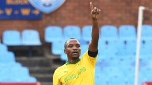 Gift Motupa during his time at Mamelodi Sundowns.