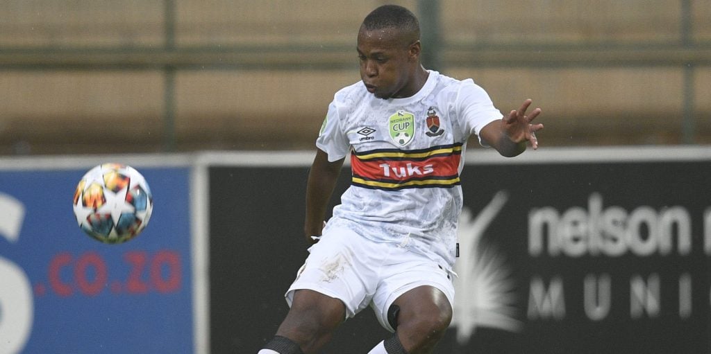 Harold Majadibodu in action for AmaTuks