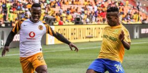 Harold Majadibodu in action for Mamelodi Sundowns in the DStv Premiership