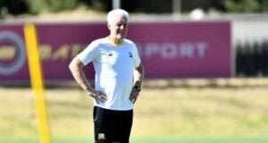 Hugo Broos during Bafana Bafana training session ahead of AFCON