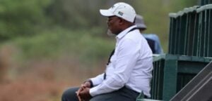 Baroka FC chairman Khurishi Mphahlele at Global Stadium.