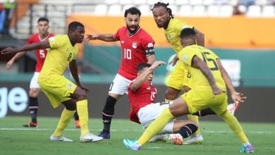 Mozambique vs Egypt in AFCON 2023 with Edmilson Dove in action