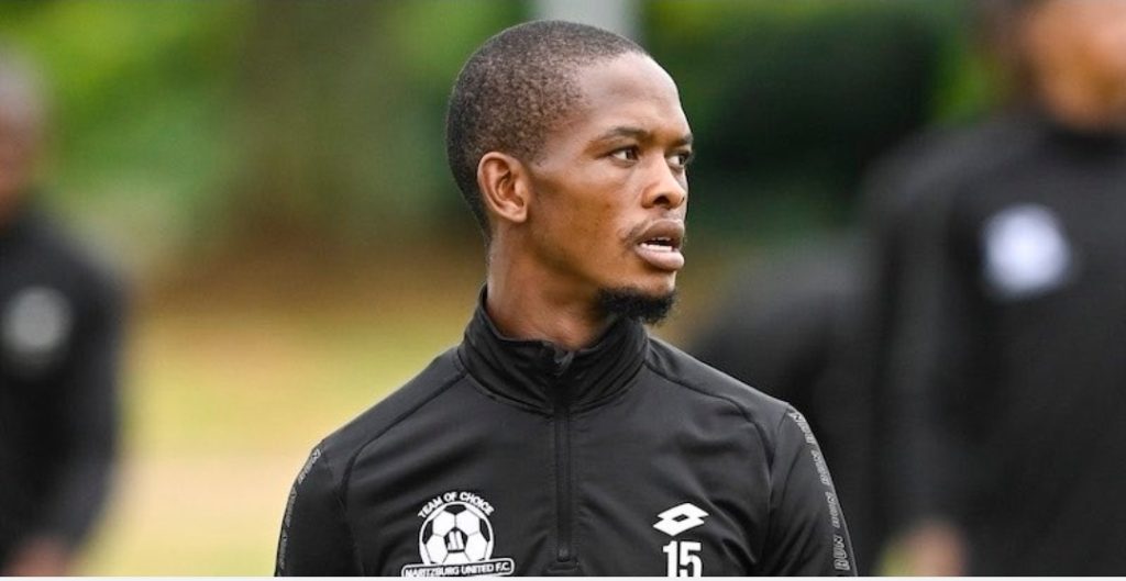 Phumlani Ntshangase at Maritzburg United training session