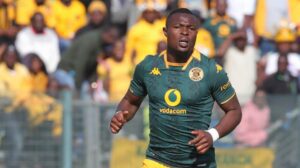 Ranga Chivaviro of Kaizer Chiefs in action