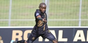 Royal AM defender Thabo Matlaba in action in the DStv Premiership