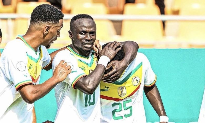 Senegal in action in the AFCON