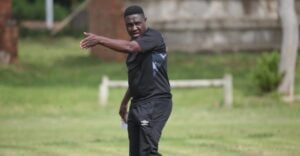 Black Leopards coach Solly Luvhengo at Black Leopards training