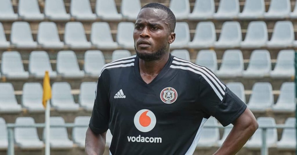 Souaibou Marou at Orlando Pirates training session