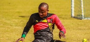 Xola Mlambo during a training session at TS Galaxy