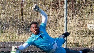 Zimbabwe's number one goalkeeper Donovan Bernard