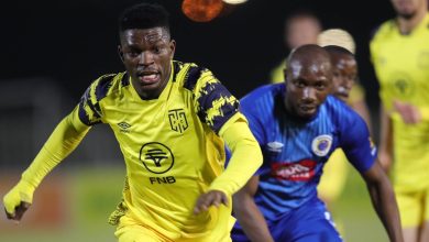 Cape Town City FC vs SuperSport United in the DStv Premiership
