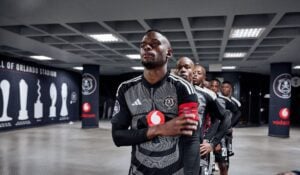 Innocent Maela in the tunnel ready for a match in the DStv Premiership