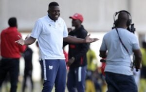 JDR Stars chairman-coach Nditsheni Nemasisi on the sidelines during a match