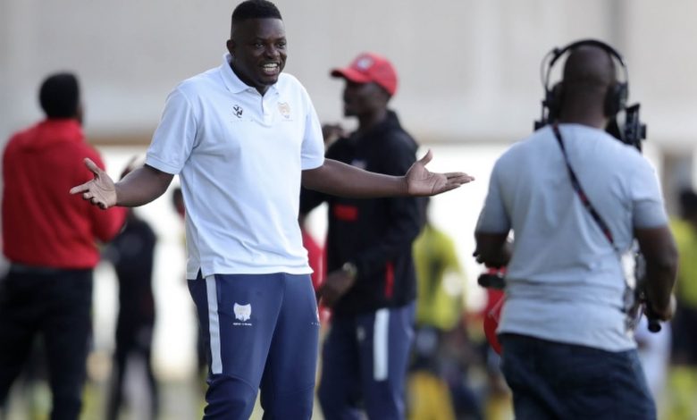 JDR Stars chairman-coach Nditsheni Nemasisi on the sidelines during a match