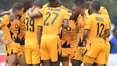 Kaizer Chiefs players during a game