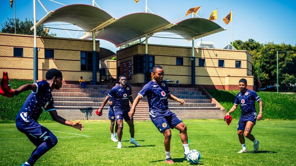 Kaizer Chiefs players during a training session at Naturena.