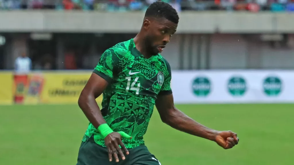 Kelechi Iheanacho of in action. He was impressed by Bafana Bafana