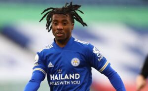 Khanya Leshabela in action Leicester City FC in Premier League 2