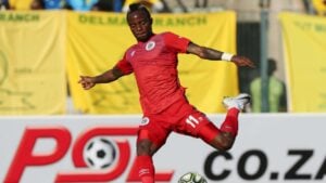 Kudakwashe Mahachi in action for SuperSport United