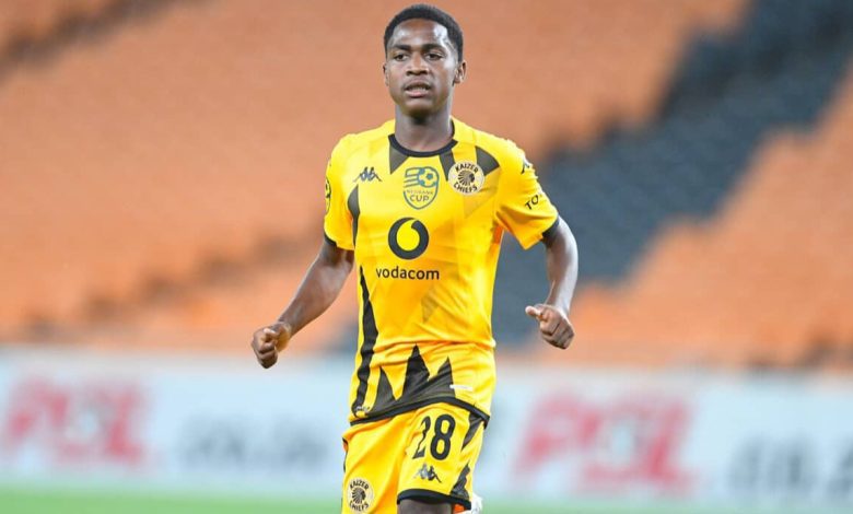 Mfundo Vilakazi in action for Kaizer Chiefs in the Nedbank Cup