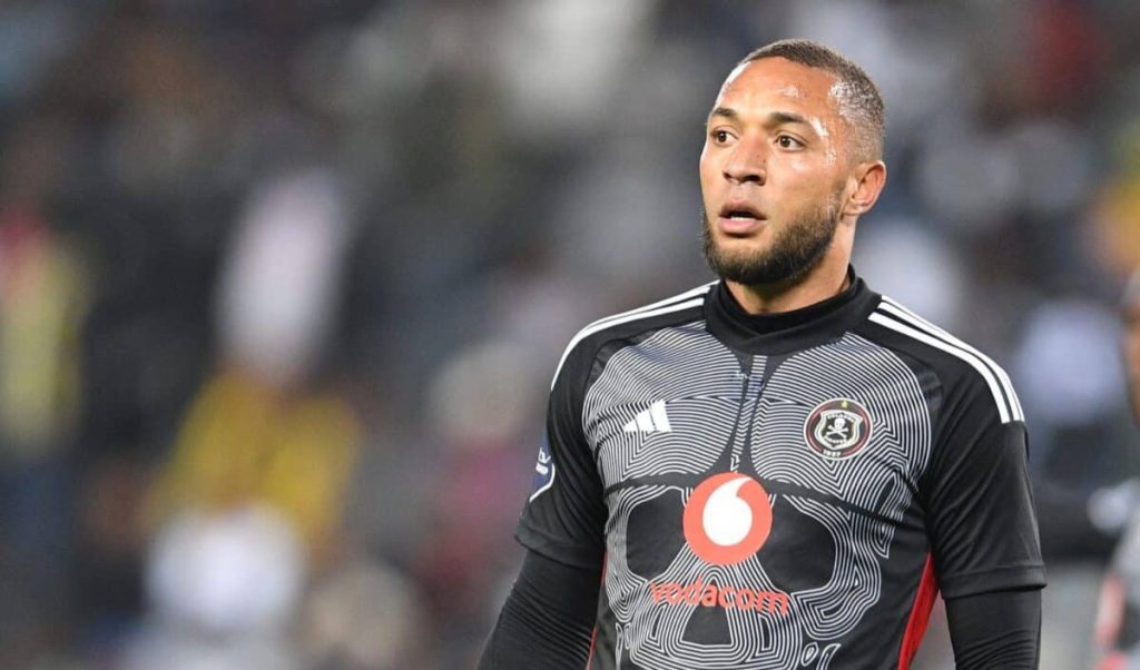 Miguel Timm during Orlando Pirates match in the DStv Premiership